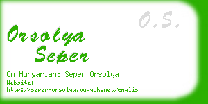 orsolya seper business card